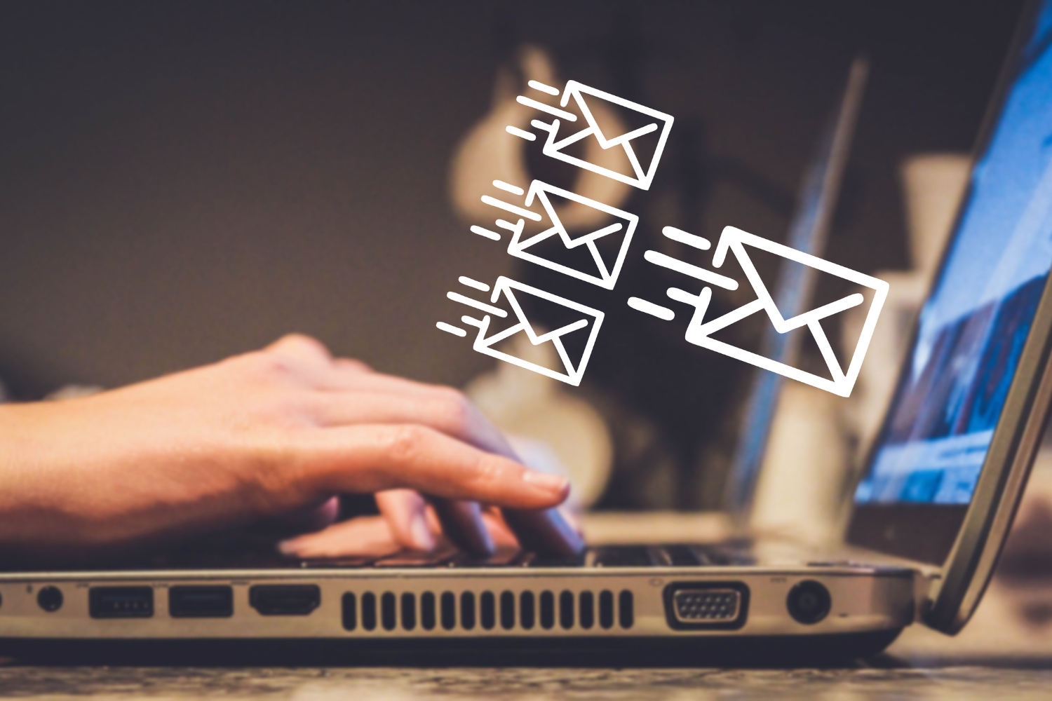 Email marketing analytics dashboard with conversion metrics