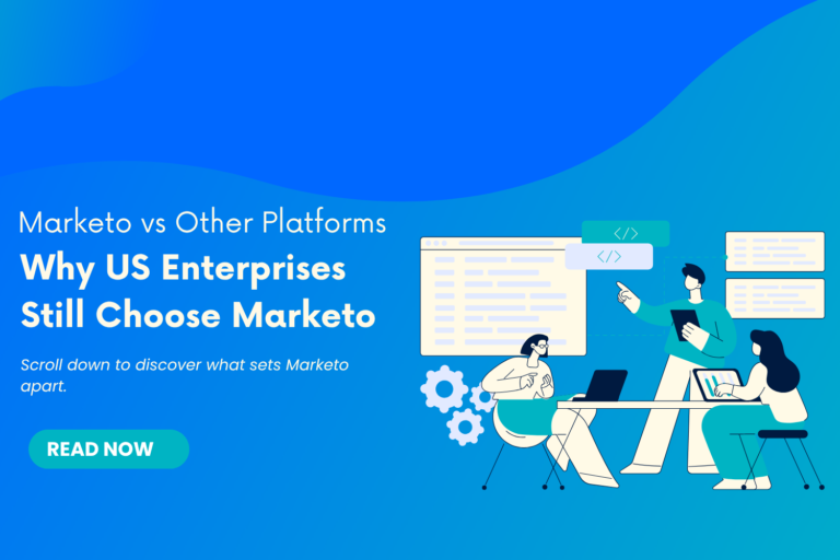 Marketo Consulting Services team having a discussion about the consulting